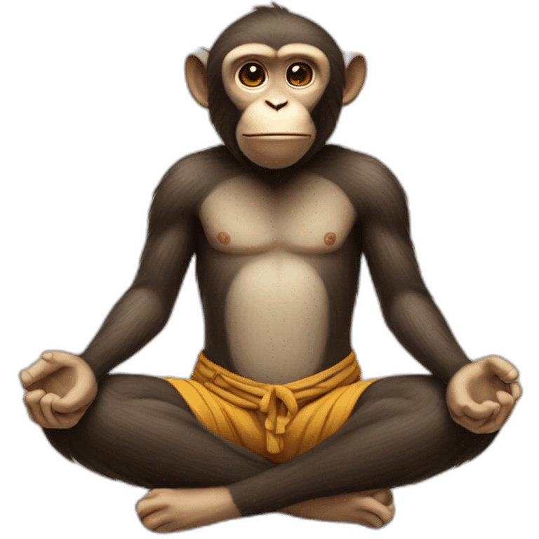 monkey meditate emoji