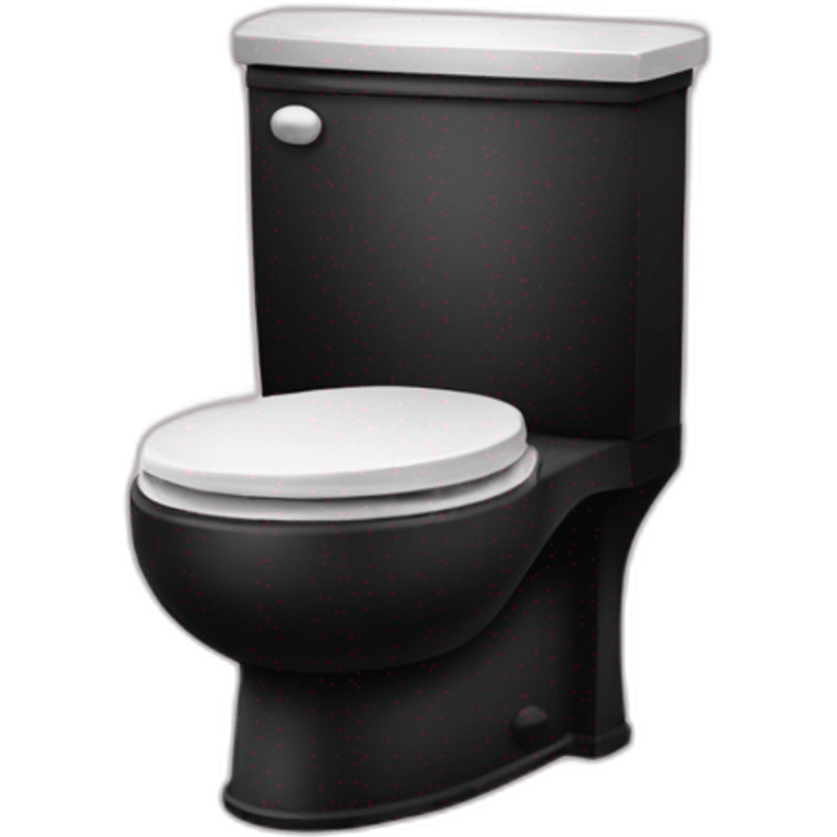 Black toilet emoji