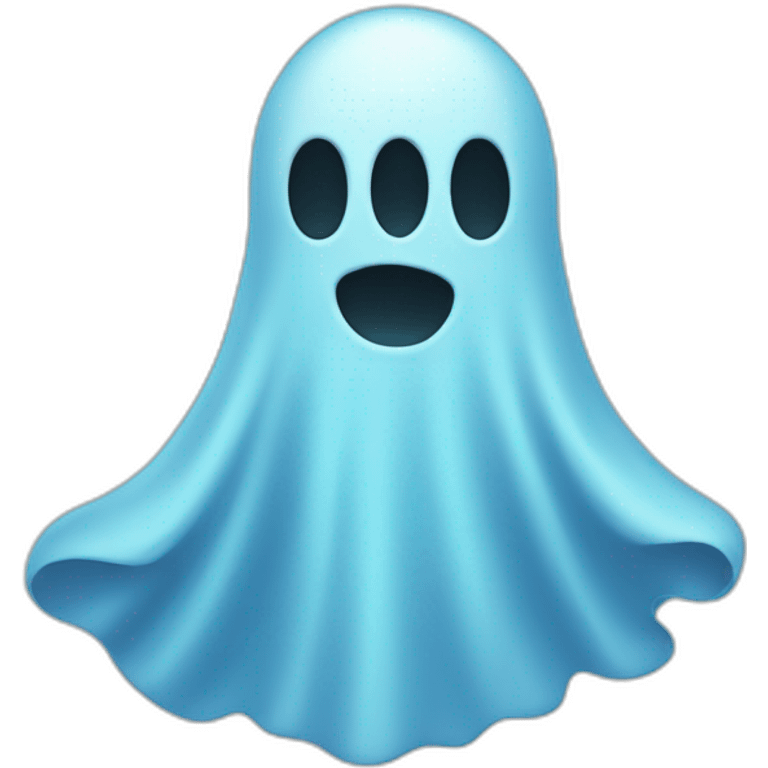 light blue ghost emoji