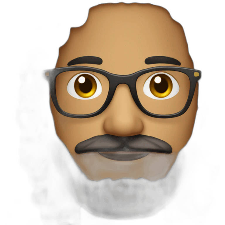 Latinoamericano,gafas y barba emoji