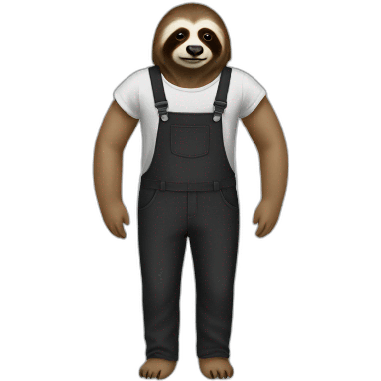 SLOTH WORKER BLACK PANTS emoji