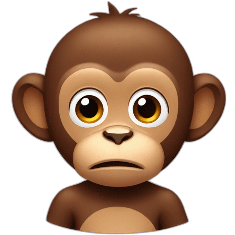 tired monkey emoji