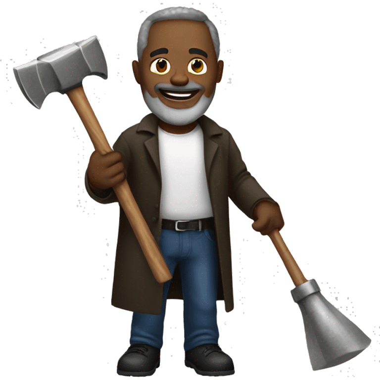 a pastor with a hammer emoji