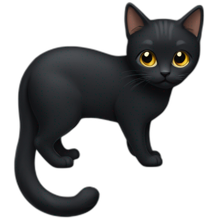 tailless-black-cat-body emoji