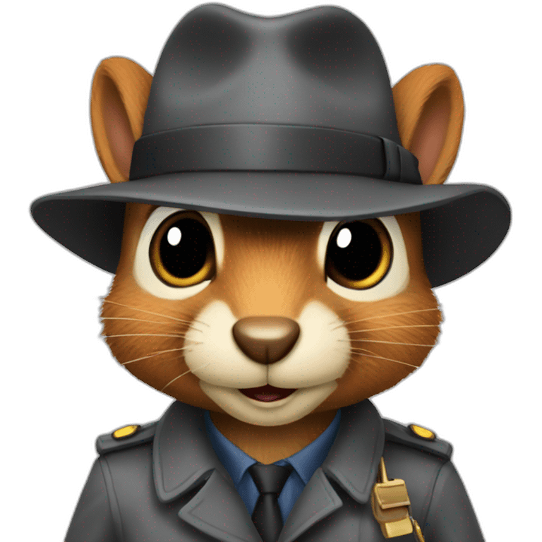 detective squirrel emoji