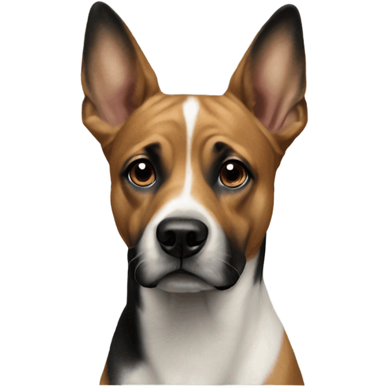 realistic dog portrait focus emoji