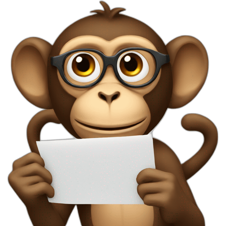 monkey doing test emoji