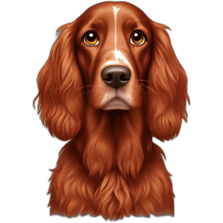 Red Setter irlandais emoji