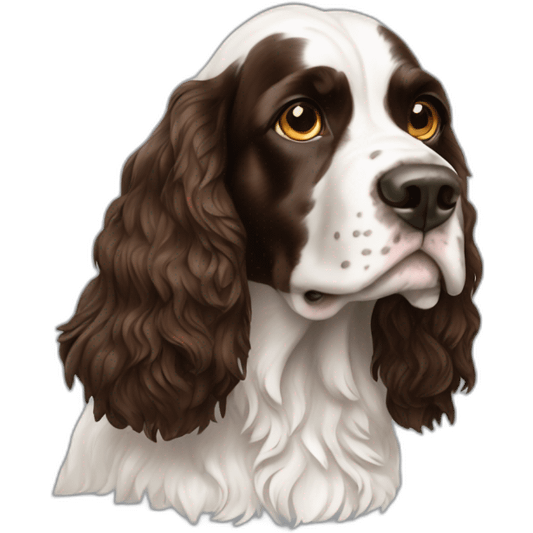 Dog English Springer Spaniel full-height emoji