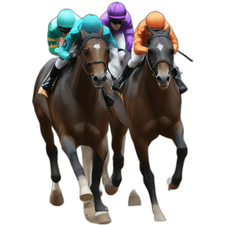 a horses in a racing emoji