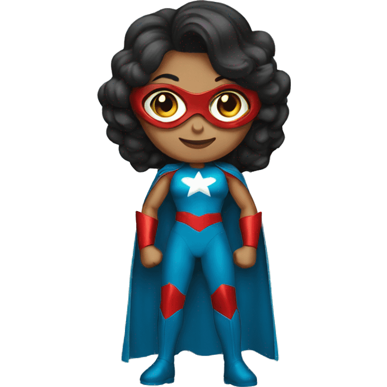 Mujer super heroe emoji