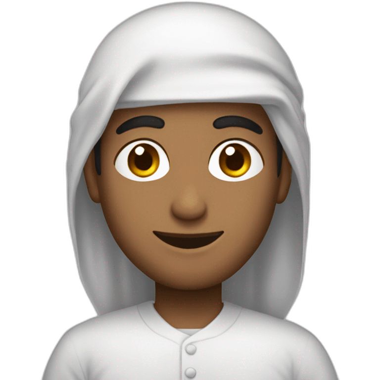 muslim guy whitout eyes saying ok emoji