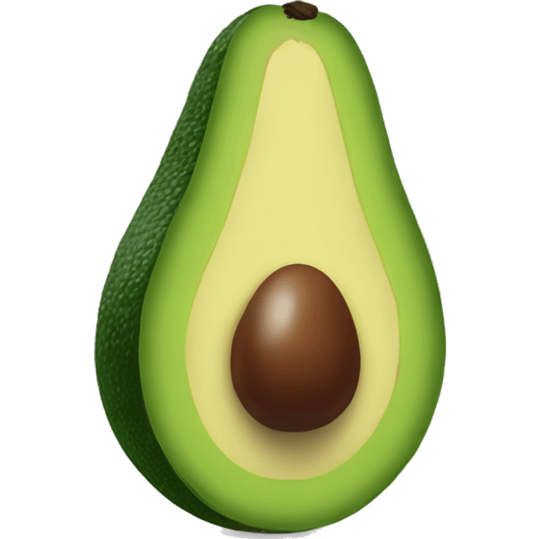 Half avocado emoji