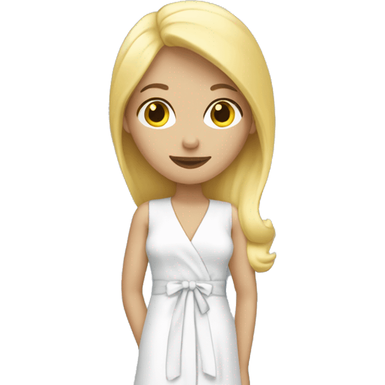 Blonde girl peignoir  emoji