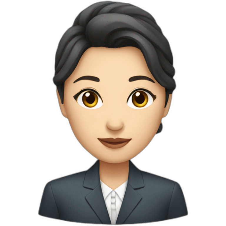 kazakh women in suit emoji