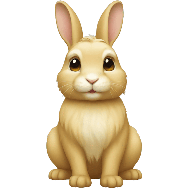 a blond dwarf rabbit emoji