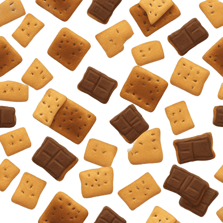 Realistic smores isolated  emoji