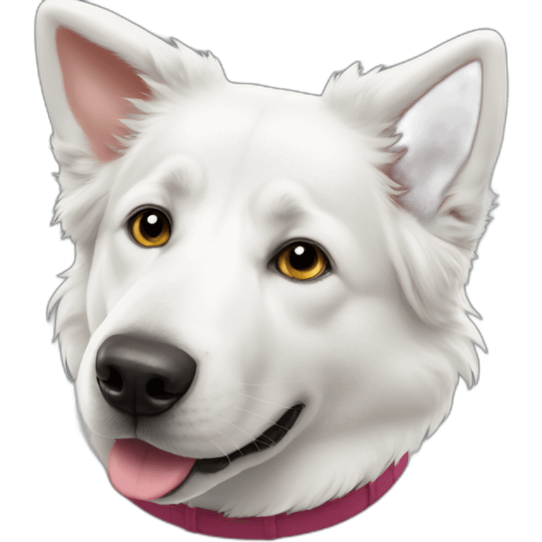 White Swiss Shepherd dog emoji