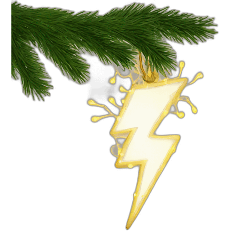 lightning garland for the Christmas tree emoji