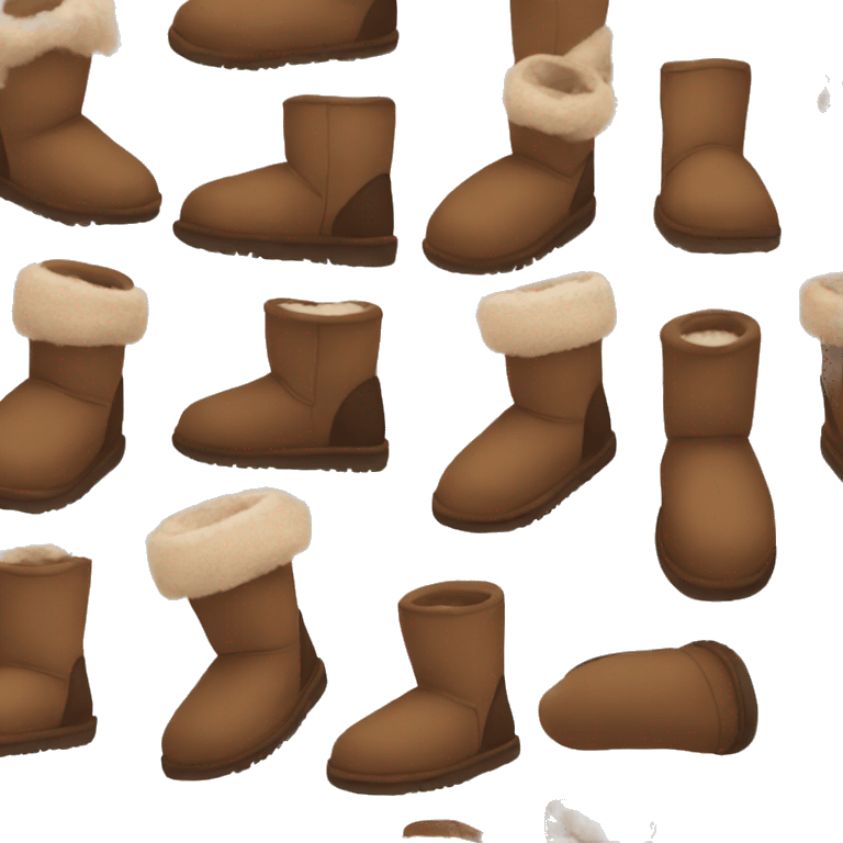 cozy aesthetic brown cute uggs emoji