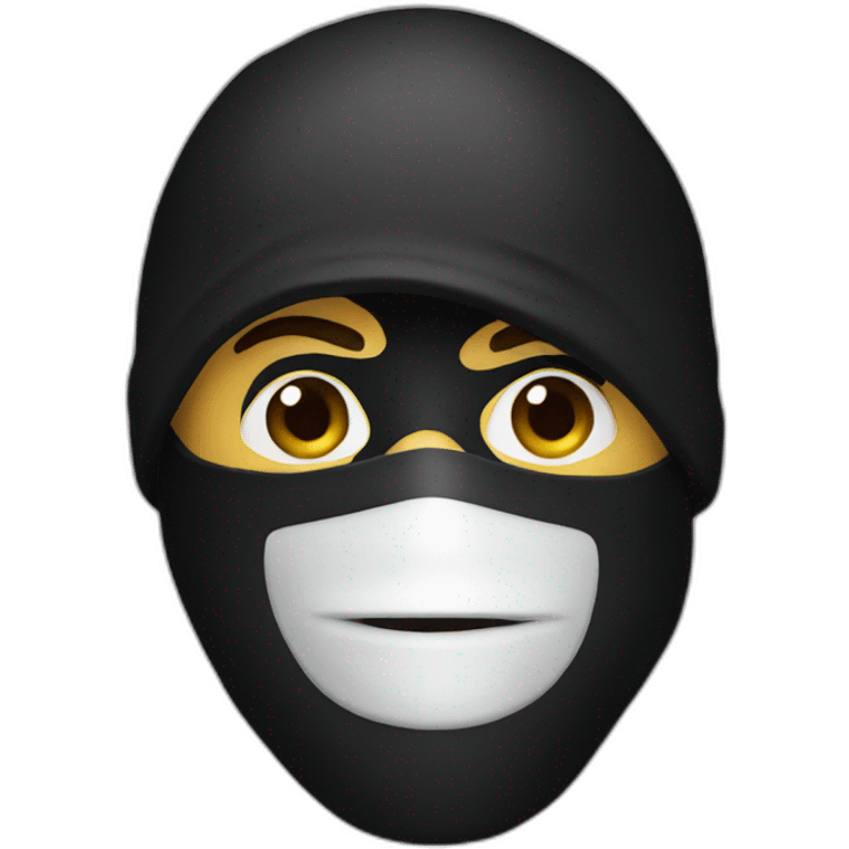 rob in a black mask emoji