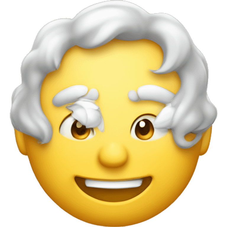 coeurs dorée avec sourire  emoji