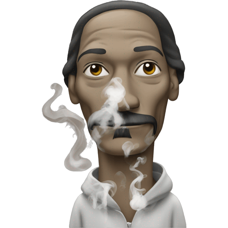 snoop dog with smoke emoji