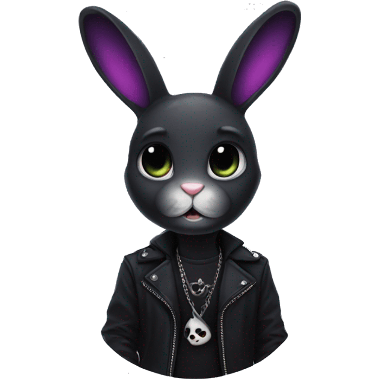 goth bunny  emoji