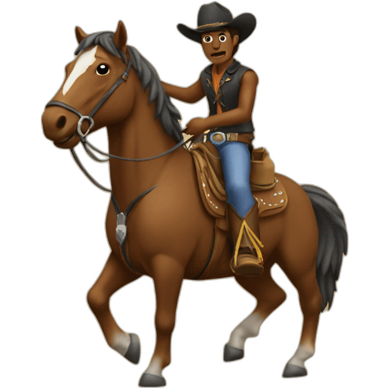 Cowboy on horse emoji