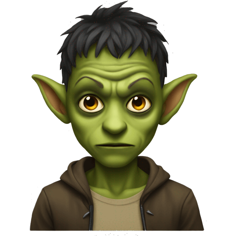 goblin boy with black eyes emoji