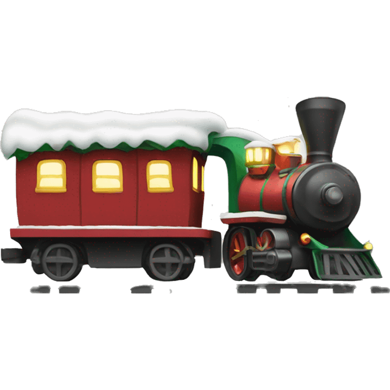 Christmas train emoji