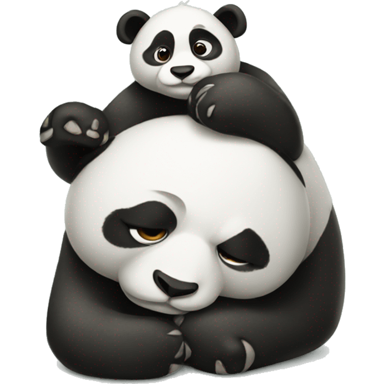 Lazy panda emoji