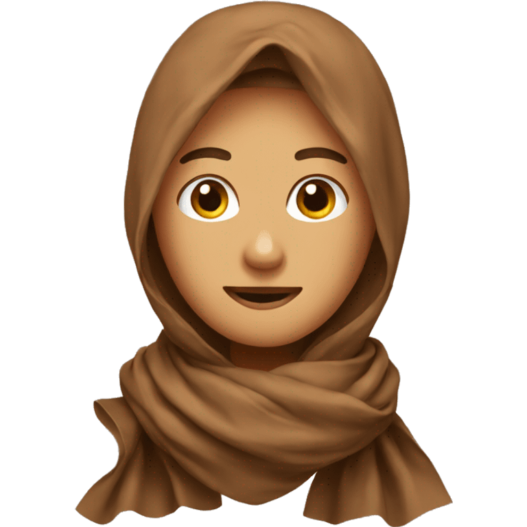 brown scarf emoji