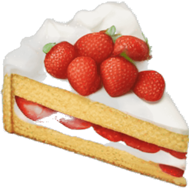 Strawberry shortcake ( slice of cake ) emoji