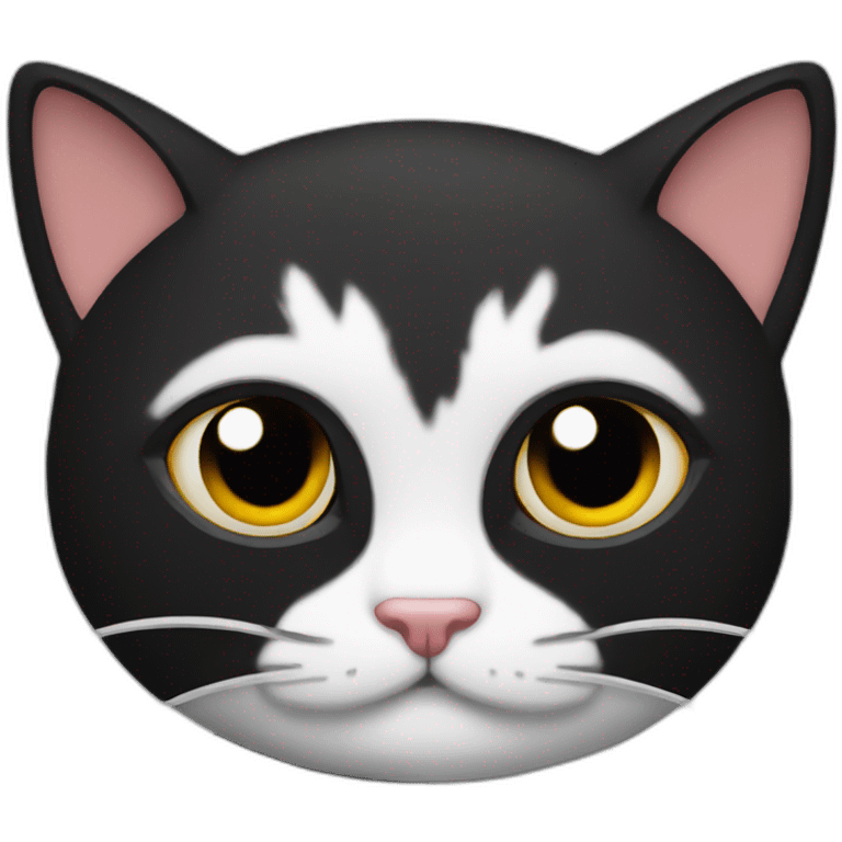 Ninja cat black cut pie emoji