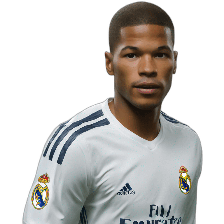 Hiper realistic Kilian Mbapé real madrid emoji