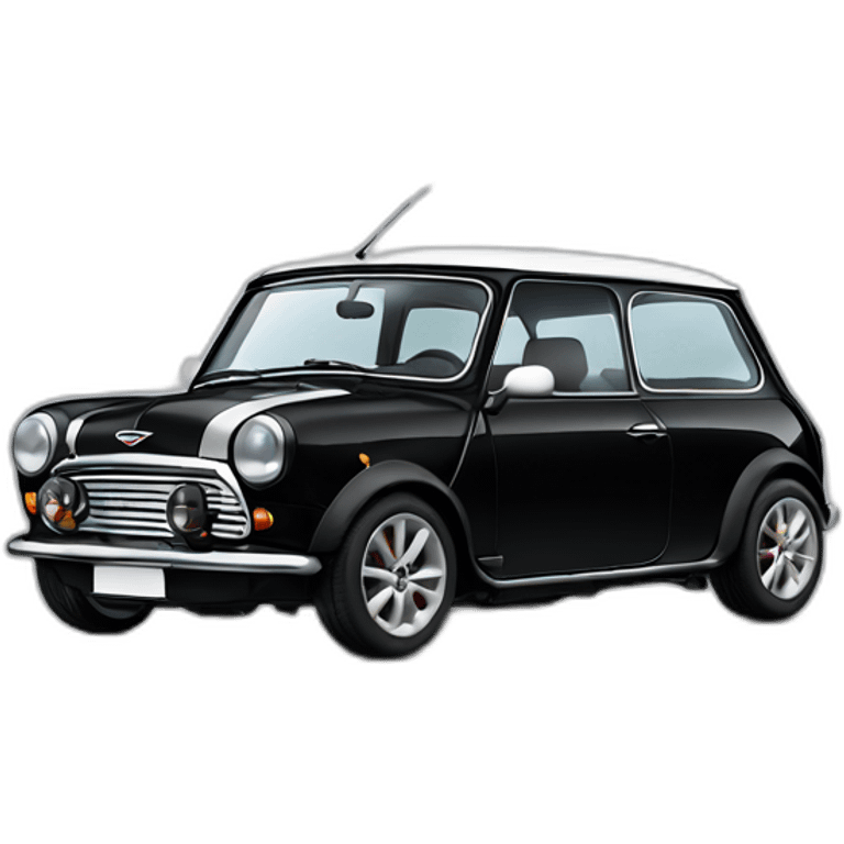 Black mini cooper emoji