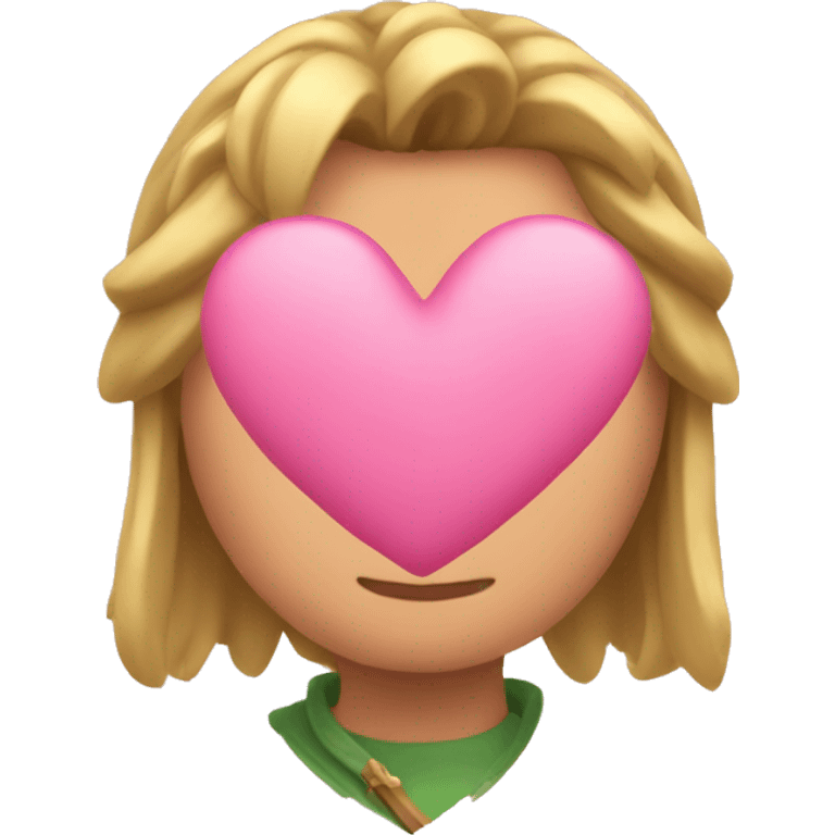 Link pink heart emoji