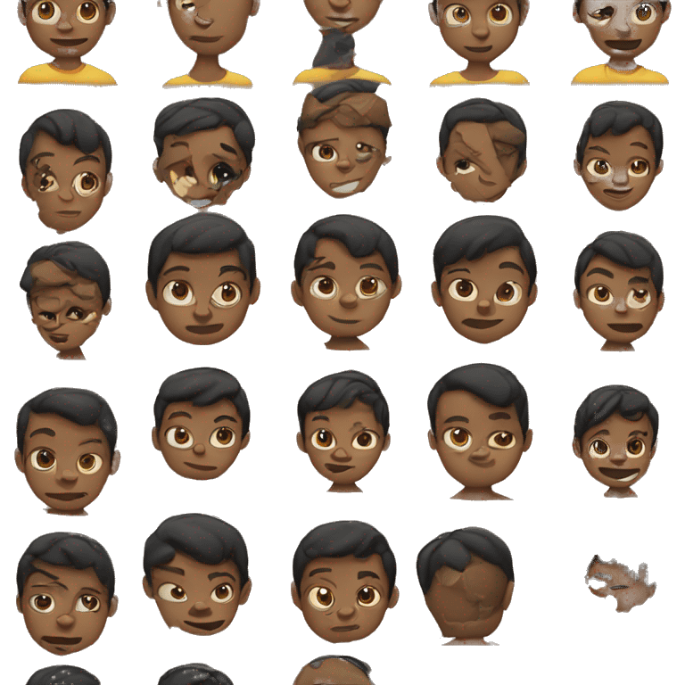 Niño negro emoji