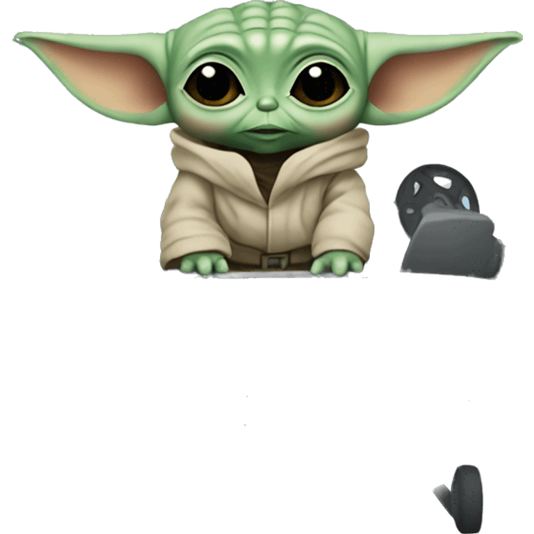 baby yoda in a helicopter emoji