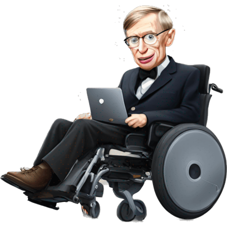 steven hawking with a dwarf emoji