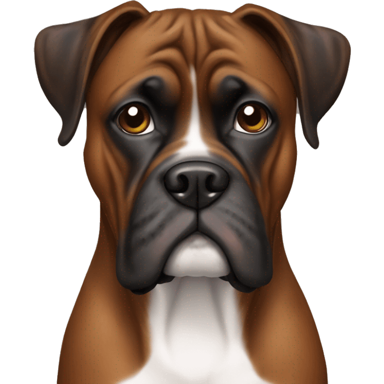 brindle boxer dog  emoji