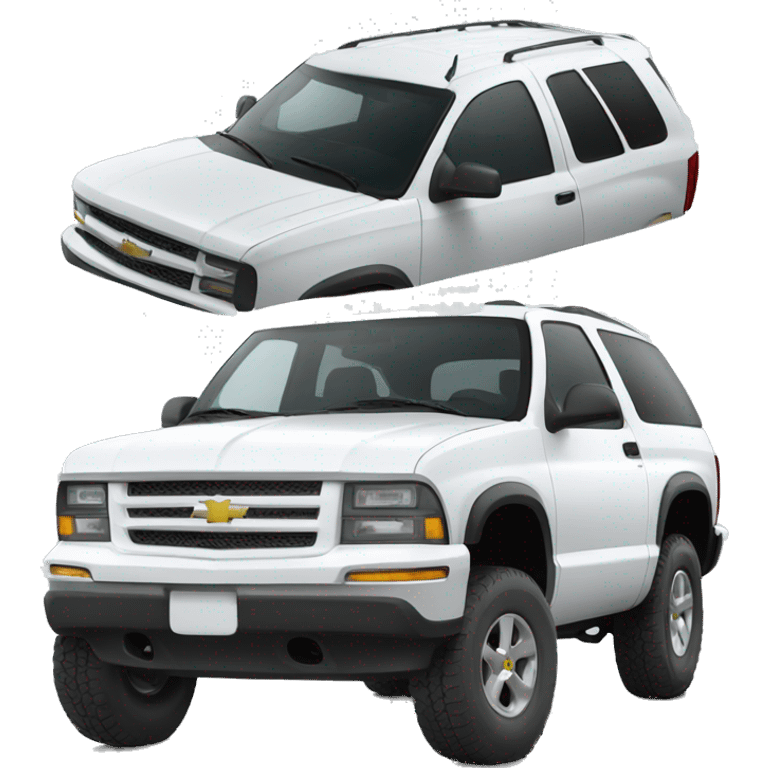 White new Chevrolet blazer emoji