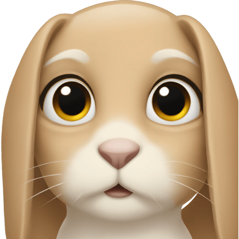 rabbit with dark circles under her eyes emoji