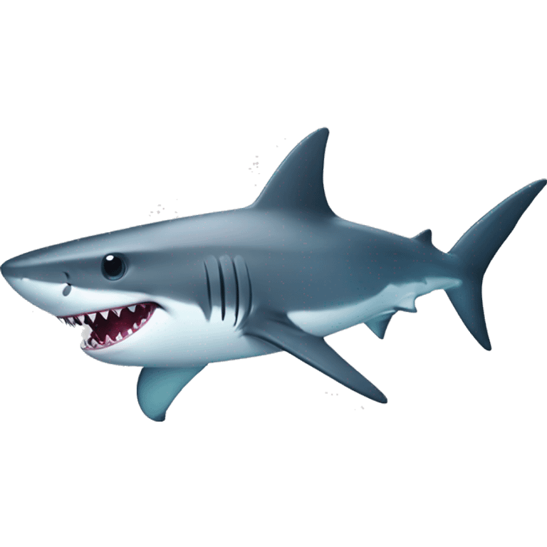 shark with a laser emoji