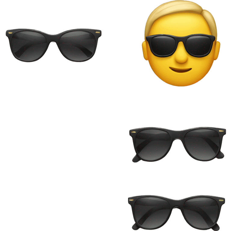 flat and sunglasses emoji