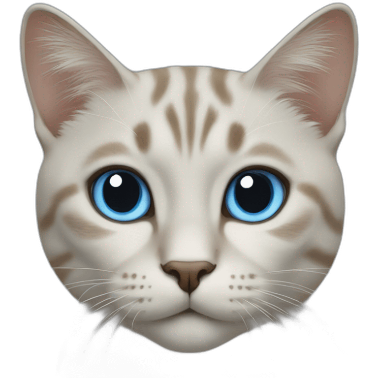 Cat blue emoji