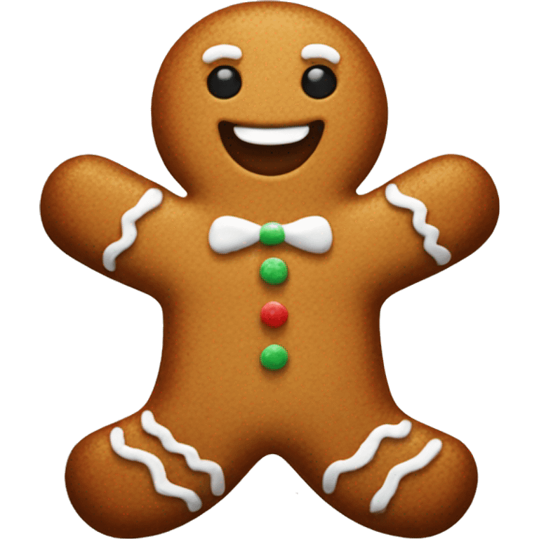 Gingerbread man emoji