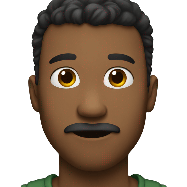 man biting his lower lip hand on chin emoji