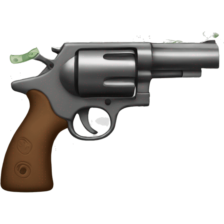 Money gun emoji